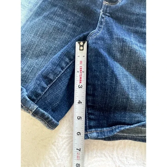 Lucky Brand The Roll Up Denim Shorts Dark Wash Womens Size 14 32 - Picture 13 of 13